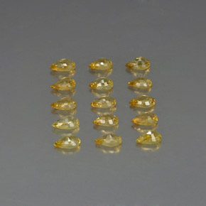 Sapphire Gemstone in 5 x 3 mm (calibrated) Size for Sale, Sapphire Stone in Yellow Golden Color