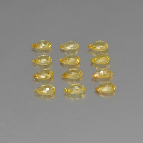 Sapphire Gemstone in 5 x 3 mm (calibrated) Size for Sale, Sapphire Stone in Yellow Golden Color