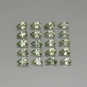5.12 ct Green Sapphire Gemstone, Sapphire Gem in Pear Facet Shape for Sale.