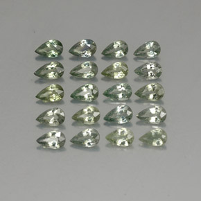 4.59 ct Green Sapphire Gemstone, Sapphire Gem in Pear Facet Shape for Sale.