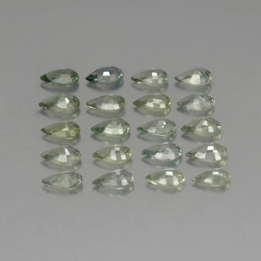 Sapphire Gemstone in 5 x 3 mm (calibrated) Size for Sale, Sapphire Stone in Green Color