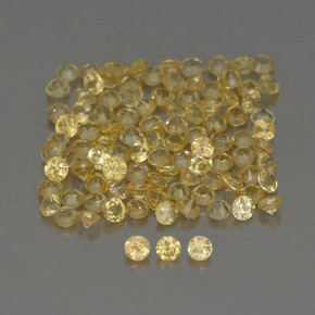 1.05 ct Yellow Sapphire Stone, Natural Sapphire in Diamond-Cut Shape for Sale