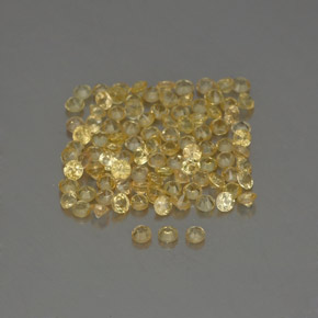 Sapphire Gemstone in 1.3 mm Size for Sale, Sapphire Stone in Yellow Color