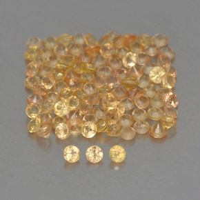 1.46 ct Yellow Sapphire Stone, Natural Sapphire in Diamond-Cut Shape for Sale