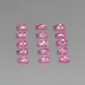 Sapphire Gemstones in 5.1 x 3.1 mm Size for Sale, Sapphire Stones in Pink Color