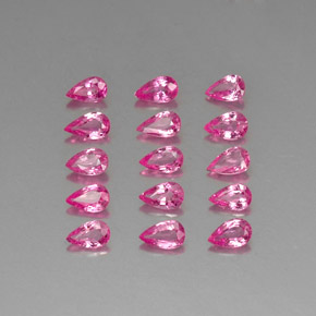 3.79 ct Pink Sapphire Gemstone, Sapphire Gem in Pear Facet Shape for Sale.