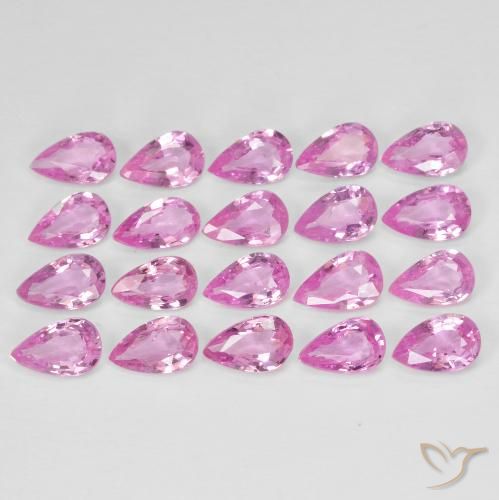 4.48ctw Natural Light Royal Purple Pink Sapphire, Pear Shape, VVS-VS