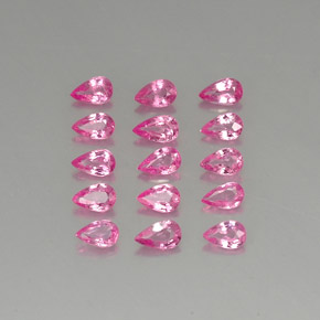 3.56 ct Pink Sapphire Gemstone, Sapphire Gem in Pear Facet Shape for Sale.