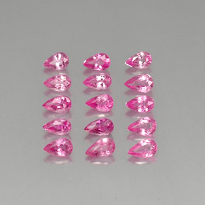 4.31 ct Pink Sapphire Gemstone, Sapphire Gem in Pear Facet Shape for Sale.