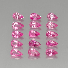 4.31 ct Pink Sapphire Stone, Natural Sapphire in Pear Facet Shape for Sale