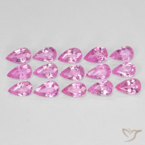 4.26ctw Natural Medium Pink Sapphire, Pear Shape, VVS-VS