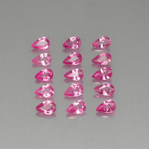 3.67 ct Pink Sapphire Gemstone, Sapphire Gem in Pear Facet Shape for Sale.