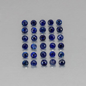 1.35 ct Blue Sapphire Gemstone, Sapphire Gem in Diamond-Cut Shape for Sale.