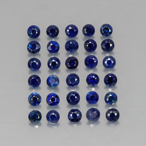1.35 ct Blue Sapphire Stone, Natural Sapphire in Diamond-Cut Shape for Sale