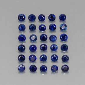 1.25 ct Blue Sapphire Stone, Natural Sapphire in Diamond-Cut Shape for Sale