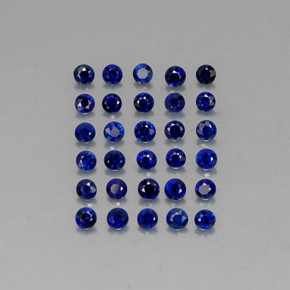 1.26 ct Blue Sapphire Gemstone, Sapphire Gem in Diamond-Cut Shape for Sale.