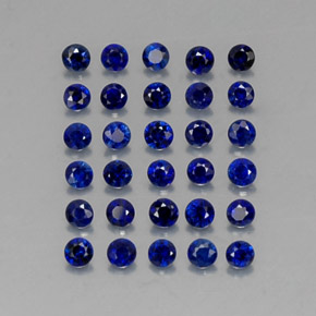 1.26 ct Blue Sapphire Stone, Natural Sapphire in Diamond-Cut Shape for Sale