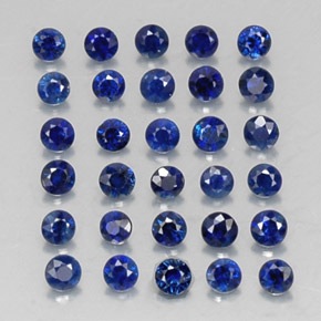 1.29 ct Blue Sapphire Stone, Natural Sapphire in Diamond-Cut Shape for Sale