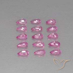 Sapphire Gemstones in 4.8 x 3.1 mm Size for Sale, Sapphire Stones in Royal Purple Pink Color