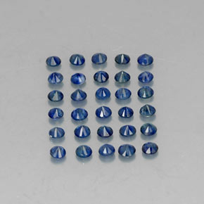 Sapphire Gemstone in 2 mm (calibrated) Size for Sale, Sapphire Stone in Deep Blue Color