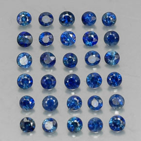 1.24 ct Blue Sapphire Stone, Natural Sapphire in Diamond-Cut Shape for Sale