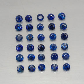 1.24 ct Blue Sapphire Gemstone, Sapphire Gem in Diamond-Cut Shape for Sale.