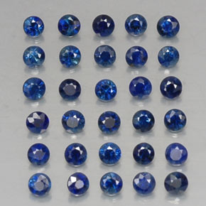 1.25 ct Blue Sapphire Stone, Natural Sapphire in Diamond-Cut Shape for Sale