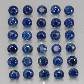 1.35 ct Blue Sapphire Stone, Natural Sapphire in Diamond-Cut Shape for Sale
