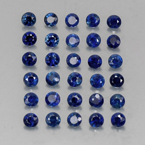 1.35 ct Blue Sapphire Stone, Natural Sapphire in Diamond-Cut Shape for Sale
