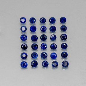 1.24 ct Blue Sapphire Gemstone, Sapphire Gem in Diamond-Cut Shape for Sale.