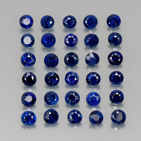 1.24 ct Blue Sapphire Stone, Natural Sapphire in Diamond-Cut Shape for Sale