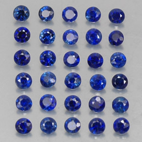 1.26 ct Blue Sapphire Stone, Natural Sapphire in Diamond-Cut Shape for Sale