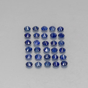 Sapphire Gemstone in 2 mm (calibrated) Size for Sale, Sapphire Stone in Deep Blue Color
