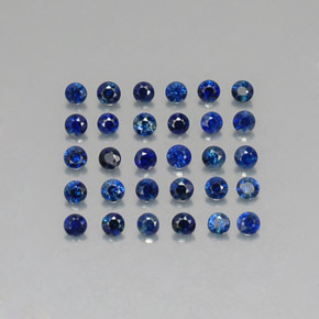 1.25 ct Blue Sapphire Gemstone, Sapphire Gem in Diamond-Cut Shape for Sale.