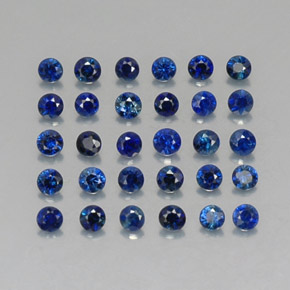 1.25 ct Blue Sapphire Stone, Natural Sapphire in Diamond-Cut Shape for Sale