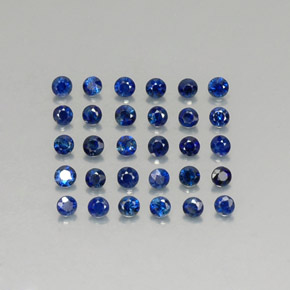1.23 ct Blue Sapphire Gemstone, Sapphire Gem in Diamond-Cut Shape for Sale.