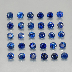 1.30 ct Blue Sapphire Stone, Natural Sapphire in Diamond-Cut Shape for Sale