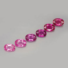3.13 ct Pink Sapphire Stone, Natural Sapphire in Oval Facet Shape for Sale