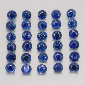 1.35 ct Blue Sapphire Stone, Natural Sapphire in Diamond-Cut Shape for Sale