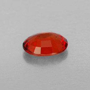 Sapphire Gemstone in 7.3 x 5.8 mm Size for Sale, Sapphire Stone in Red Orange Color