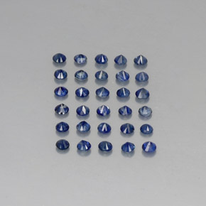 Sapphire Gemstone in 2 mm (calibrated) Size for Sale, Sapphire Stone in Deep Blue Color