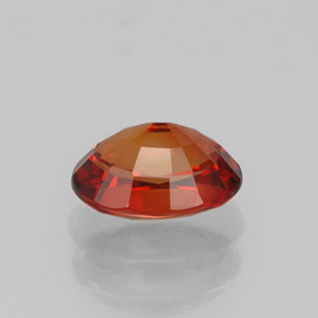 Sapphire Gemstone in 7 x 5 mm (calibrated) Size for Sale, Sapphire Stone in Red Orange Color