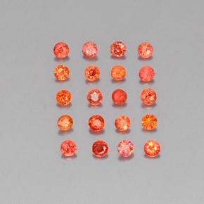1.13 ct Orange Sapphire Gemstone, Sapphire Gem in Diamond-Cut Shape for Sale.