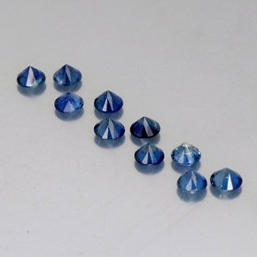 Sapphire Gemstone in 4 mm (calibrated) Size for Sale, Sapphire Stone in Deep Blue Color