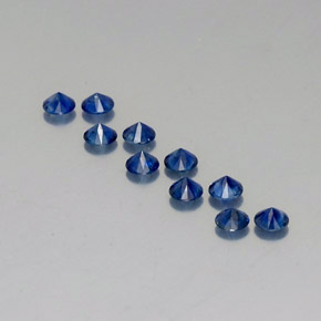 Sapphire Gemstone in 3.5 mm (calibrated) Size for Sale, Sapphire Stone in Deep Blue Color