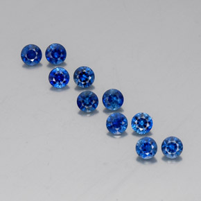 2.06 ct Blue Sapphire Gemstone, Sapphire Gem in Diamond-Cut Shape for Sale.