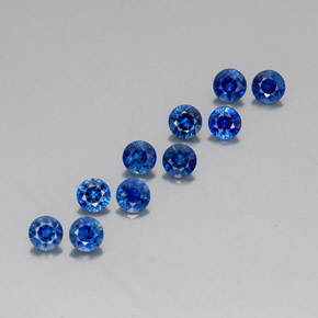2.06 ct Blue Sapphire Stone, Natural Sapphire in Diamond-Cut Shape for Sale