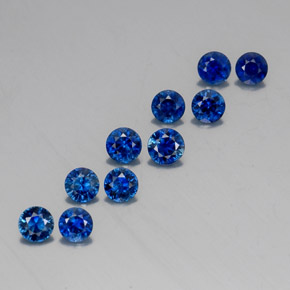 2.57 ct Blue Sapphire Stone, Natural Sapphire in Diamond-Cut Shape for Sale