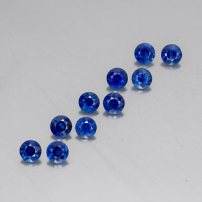 2.06 ct Blue Sapphire Stone, Natural Sapphire in Diamond-Cut Shape for Sale