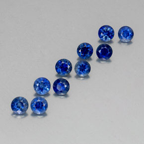 2.13 ct Blue Sapphire Stone, Natural Sapphire in Diamond-Cut Shape for Sale